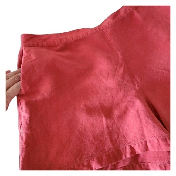 a new day High Waist Flat Front Pull-on Shorts Dark Orange Women Size L - Picture 3 of 6